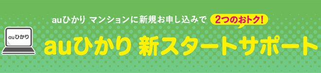 auひかりマンションスタートサポート