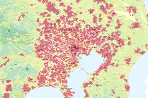 ドコモ5Gの東京エリア