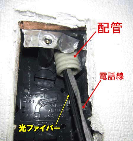 電話の配管