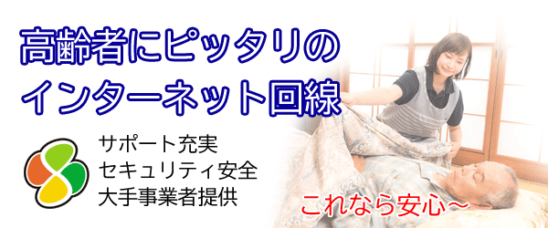 高齢者向けの光回線