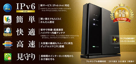 ELECOMルーターの特徴